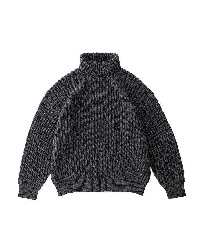 岡山 visvim AMPLUS TURTLENECK KNIT IVORY サイズ2 - トップス